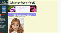Desktop Screenshot of masterpiecedolls.com